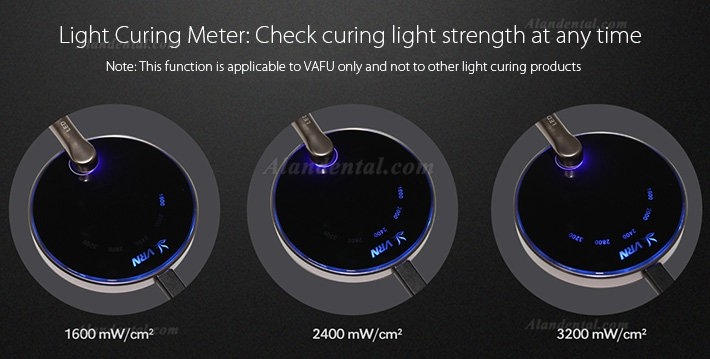 Dental 5W Wireless LED Curing Light Lamp VRN VAFU 2500MW Blue Light with 4 LED